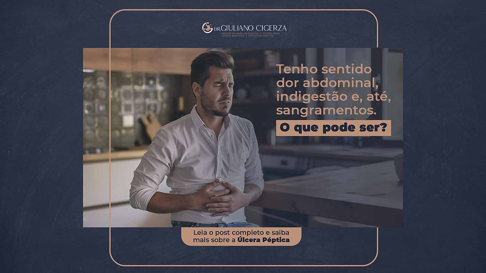 Tenho sentido dor abdominal, indigestão e, até sangramentos. O que pode ser?