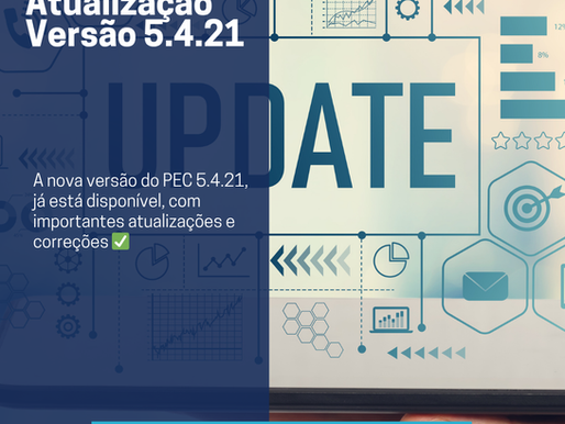 Nova atualização - Versão 5.4.21
