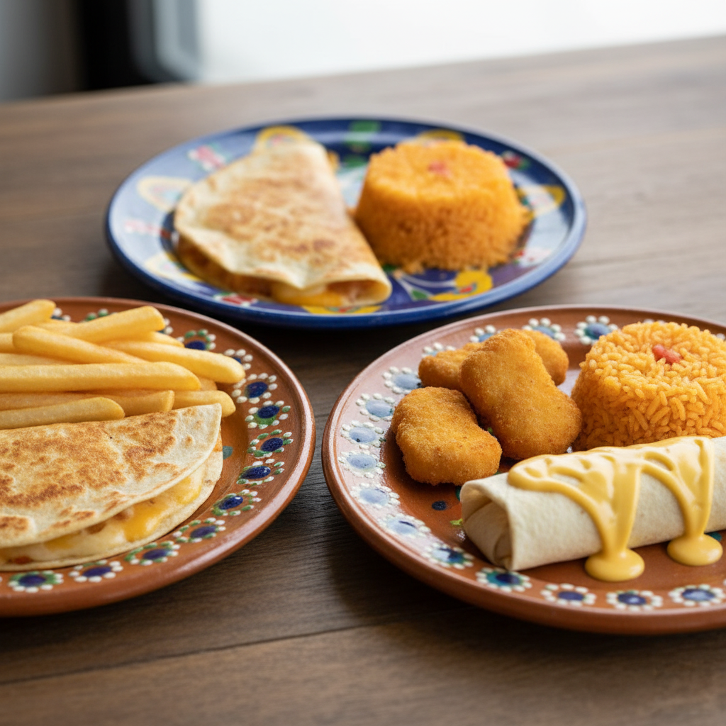Arranged Food and Objects