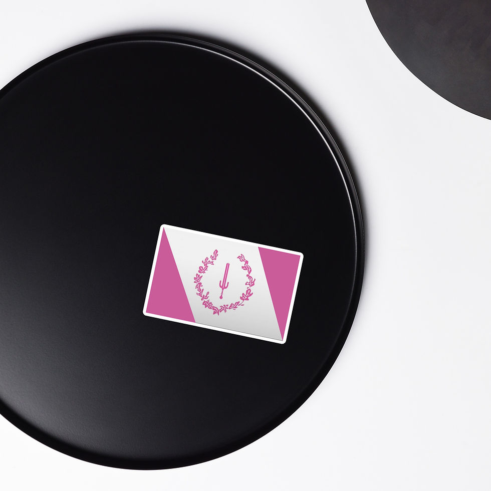 Pink and White Soulaan Flag Magnet