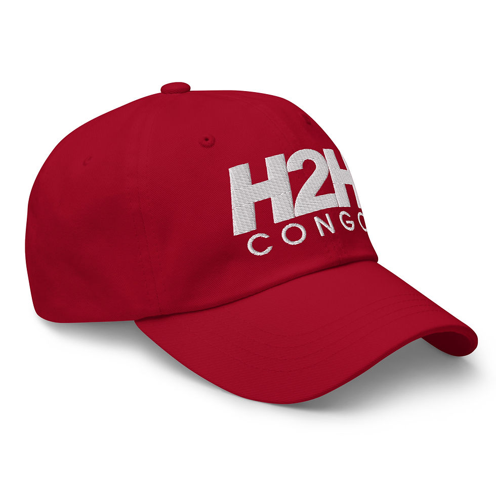 Miniature : White Heart to Heart Congo Hat