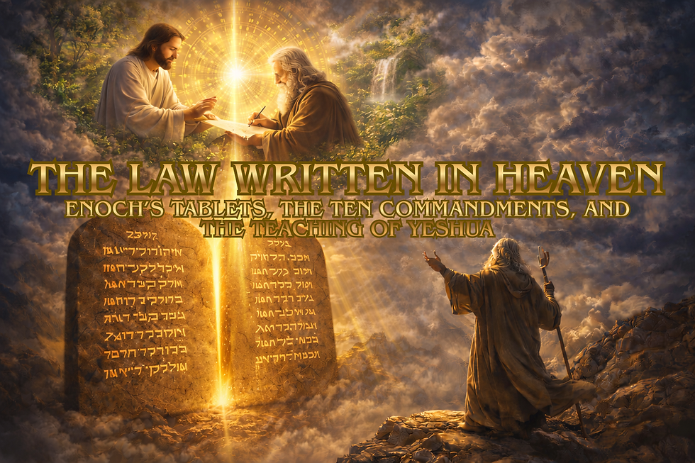 The Law Written in Heaven: Enoch’s Tablets, the Ten Commandments, and the Teaching of Yeshua