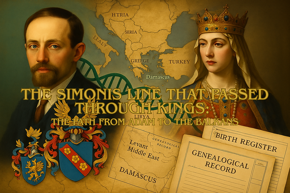 The Simonis Line That Passed Through Kings: The Path From Adam to the Balkans