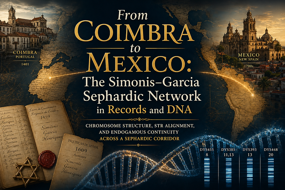 From Coimbra to Mexico: The Simonis–Garcia Sephardic Network in Records and DNA