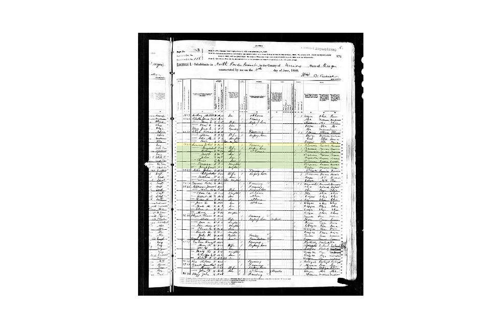 1880 United States Federal Census Johann Simonis