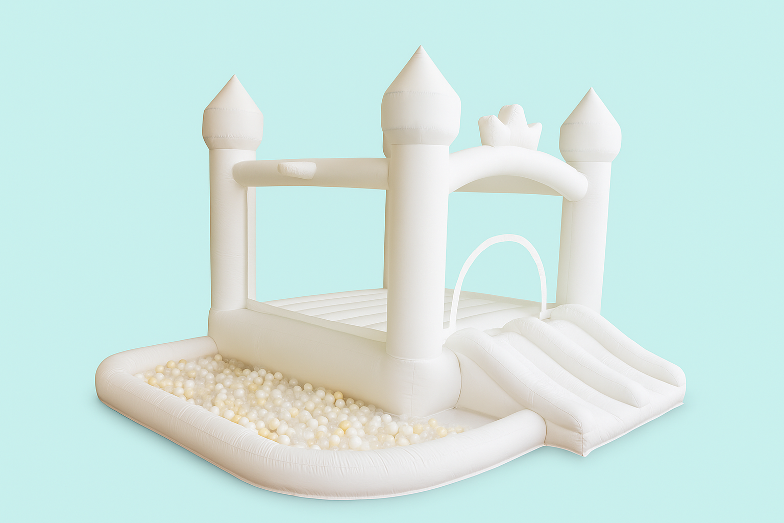 Mini White Bouncehouse