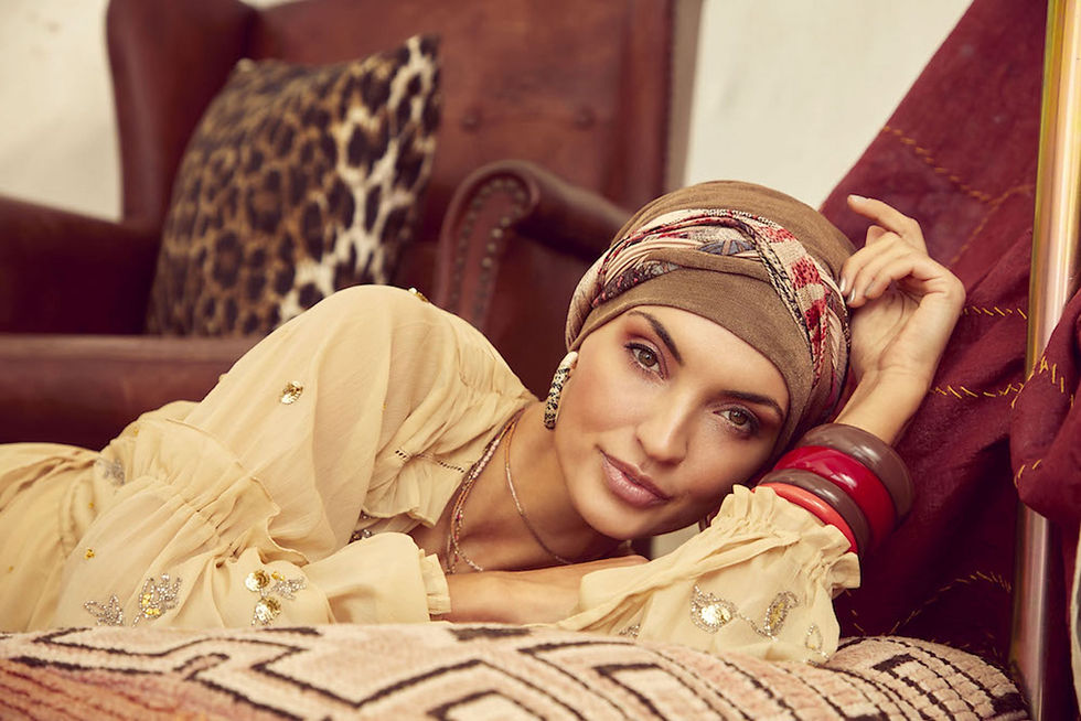 Thumbnail: Scarlett Boho Turban Set by Christine Headwear