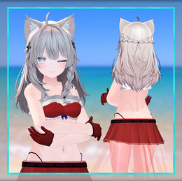 夏の涼しさを際立たせる水着のオリジナル3D衣装