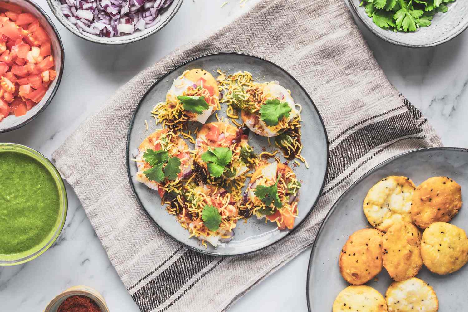 Arranged Food and Objects