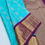 Thumbnail: Purple colour with sky blue colour Kanchipuram pure silk saree 