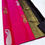 Thumbnail: D brown with pink colour pure silk saree