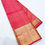 Thumbnail: Tomato peach colour kanchipuram pure silk saree 
