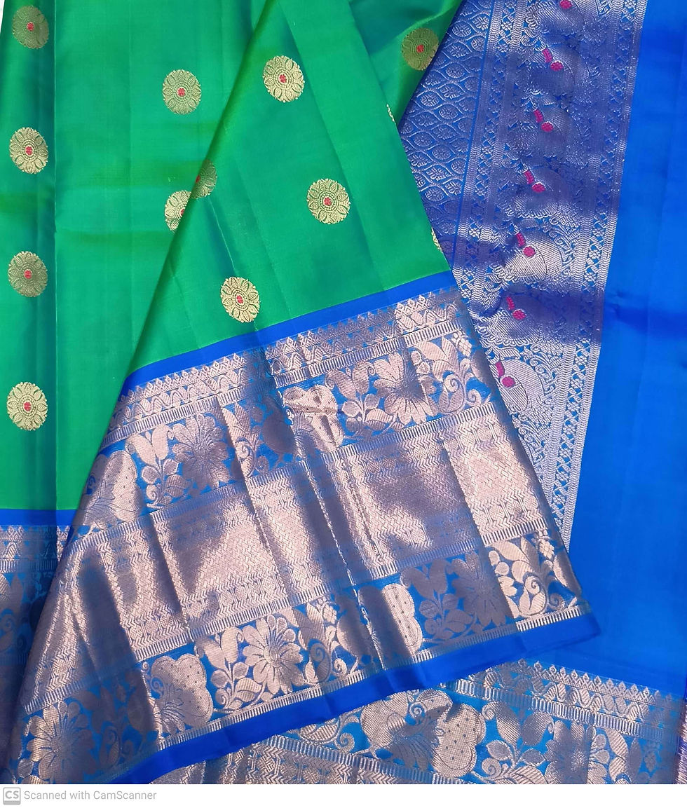 Kanchipuram Pure Silk Cotton Saree main image 1