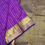 Thumbnail: Navy blue colour with purple colour kanchipuram pure silk saree 