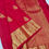 Thumbnail: Tomato red colour Kanchipuram pure silk saree 