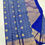 Thumbnail: Blue colour with magnet grey colour Kanchipuram pure silk saree 