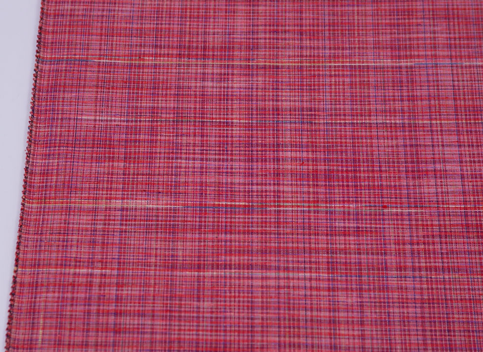 vintage japanese wool silk Kyoto nishijin Kasumi tsumugi fabric peach pink abstract haze handwoven kasuri ikat by the yard