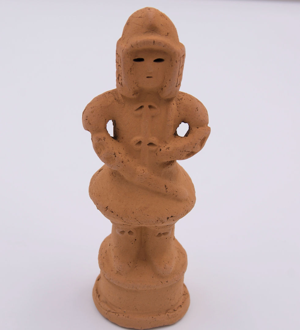 Thumbnail: HANIWA Japanese Warrior Figure Jomon Takehito Kofun Rustic Clay Sculpture