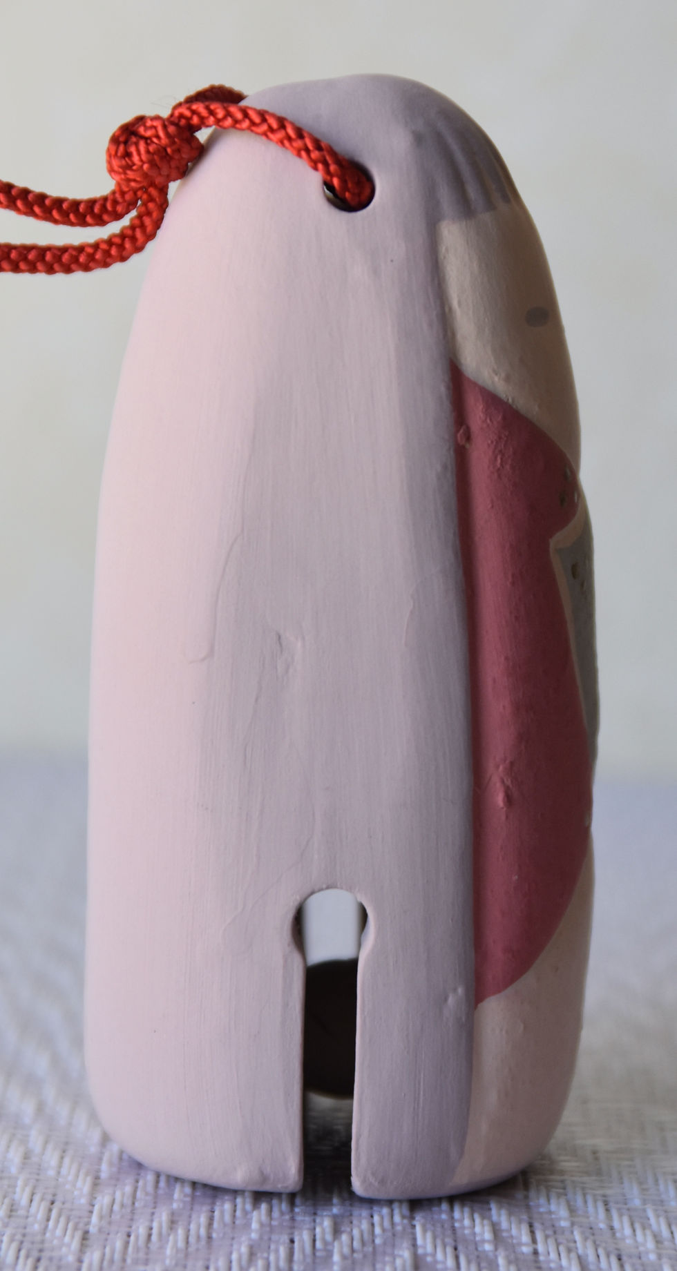 Thumbnail: vintage japanese sukagawa dorei bell empress Hina doll mingei folk doll artisan pottery mizushige Kikuchi rokumo kiln 70s