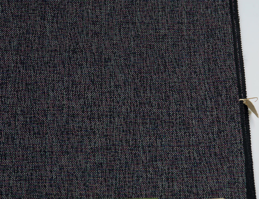 Thumbnail: NISHIJIN ORI Japanese Fabric By The Yard Indigo Blue Wool Mingei Folk