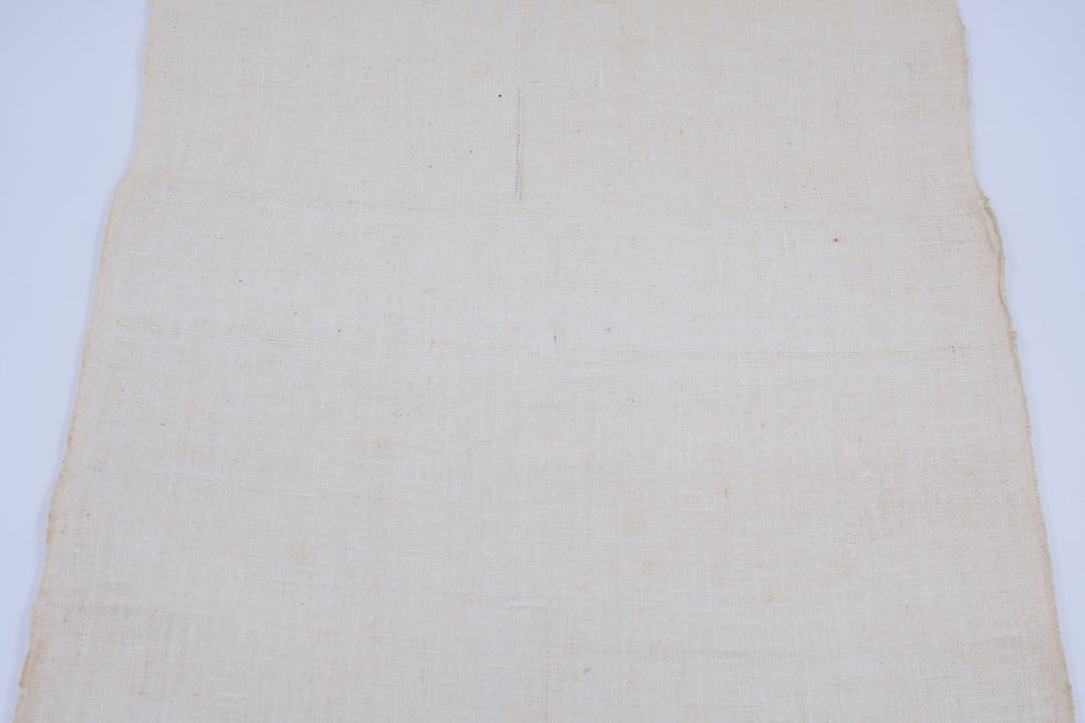 Thumbnail: HEMP Japanese Noren Fabric Kaya Asa Textile Cloth Unbleached White Curtain Blind