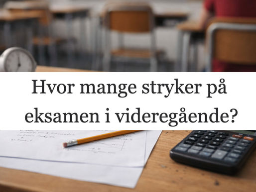 Eksamensbordet i et klasserom