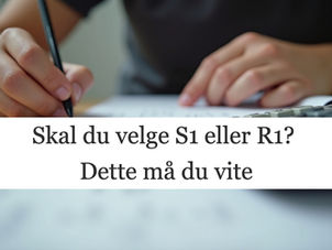 Student som jobber med matteoppgaver.