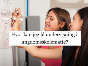 Lærer som underviser elev i matte 