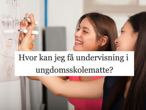 Lærer som underviser elev i matte 