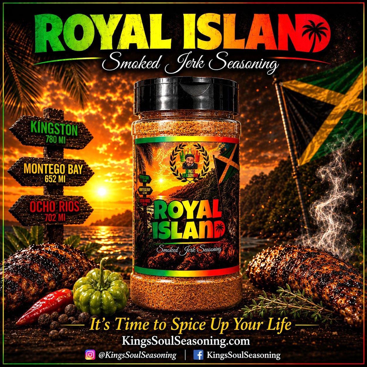 Royal Island Smoked Jerk 8oz