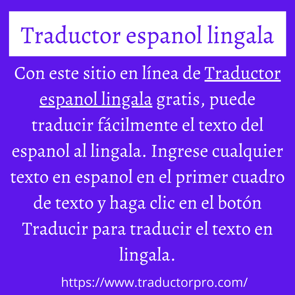 Traductor espanol lingala en linea