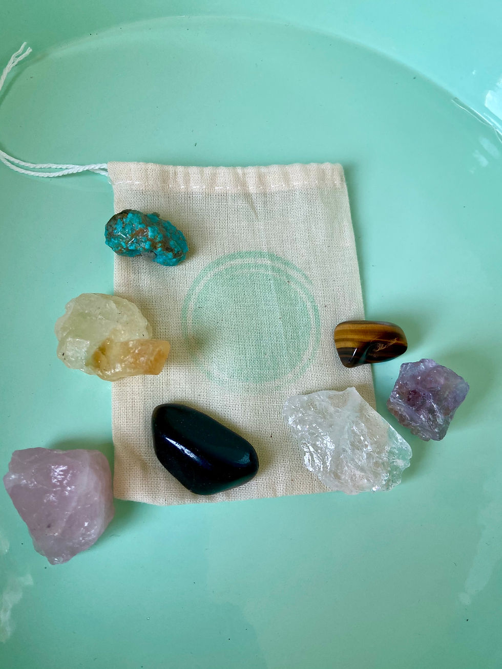 Thumbnail: 7 stone chakra crystal set