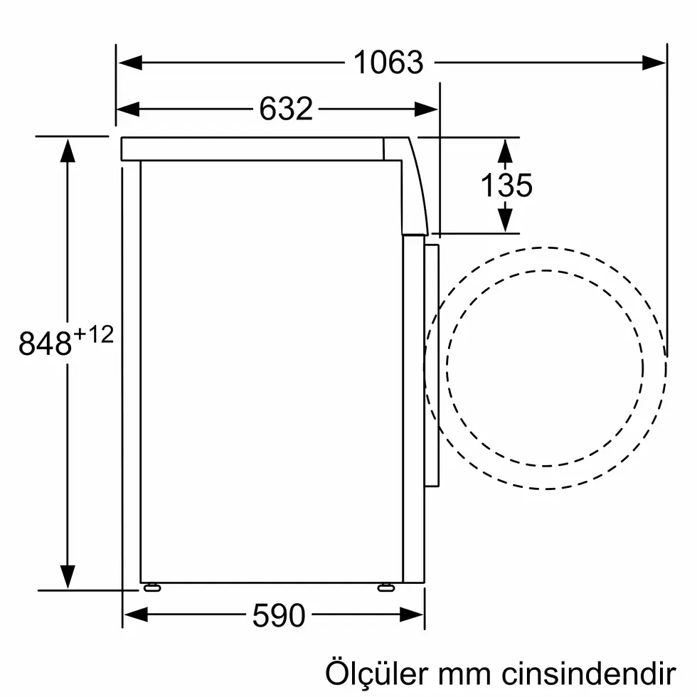 Küçük resim: Profilo CGK244Z0TR 9 Kg Çamaşır Makinesi
