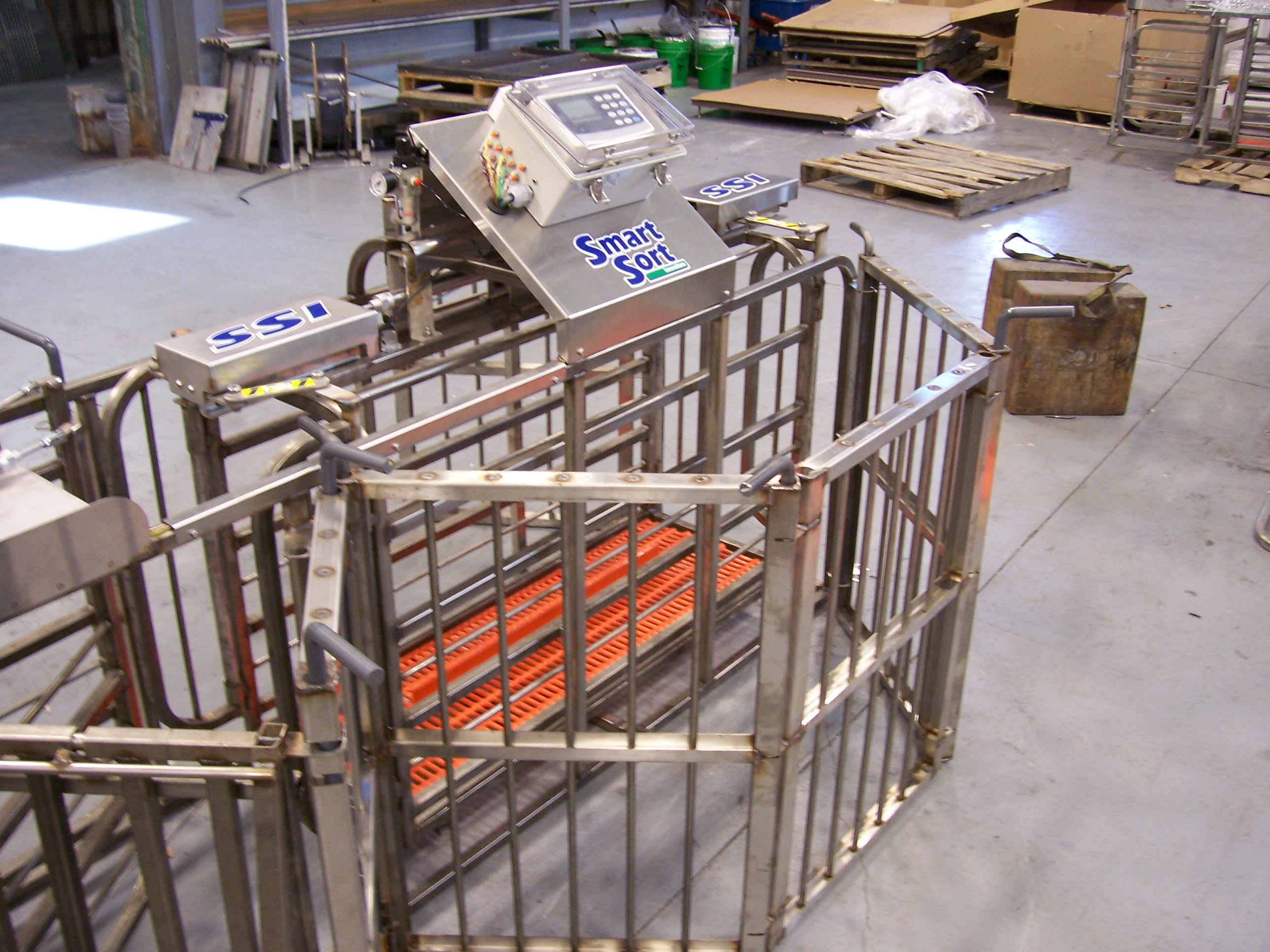multi-way pig sorter installation view