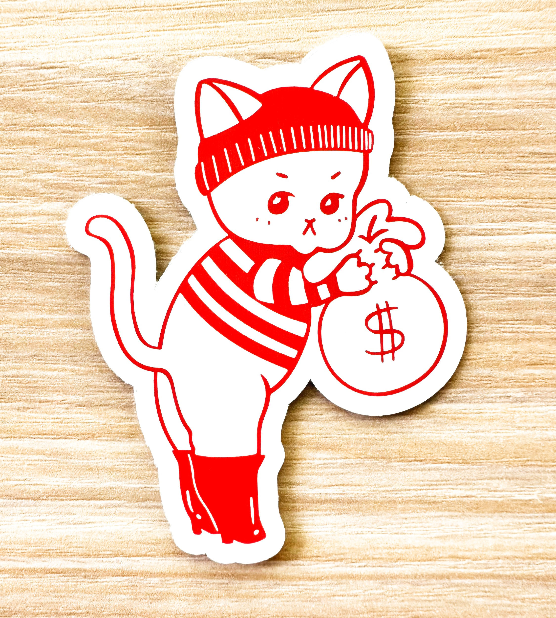 Kewpie Burglar Sticker