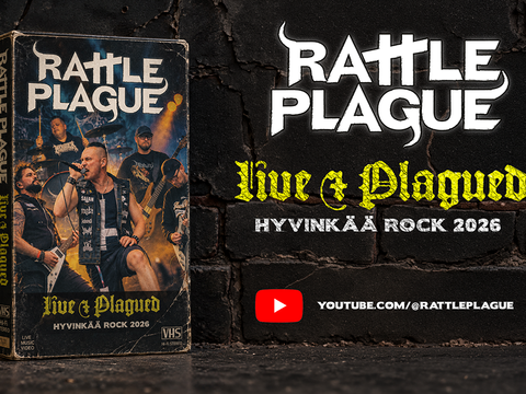 We've just released "Rattleplague – Live & Plagued at Hyvinkää Rock 2026", a full performance of live videos filmed during our set at Hyvinkää Rock festival on June 13, 2026