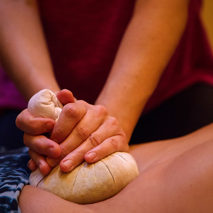 Abdominal Massage with Herbal Compress