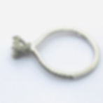 Thumbnail: Princess Solitaire 0.85 Carat TW SI1 Clarity Diamond Engagement Ring in 18K Gold