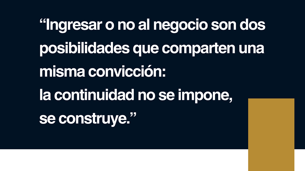 Libertad para elegir, legado que construir
