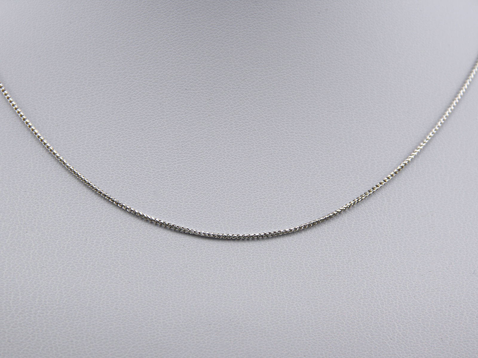 Fuchsschwanz Kette diamantiert Weißgold 333“