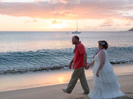 Sheri and Gery's Romantic West Oahu Sunset Photos