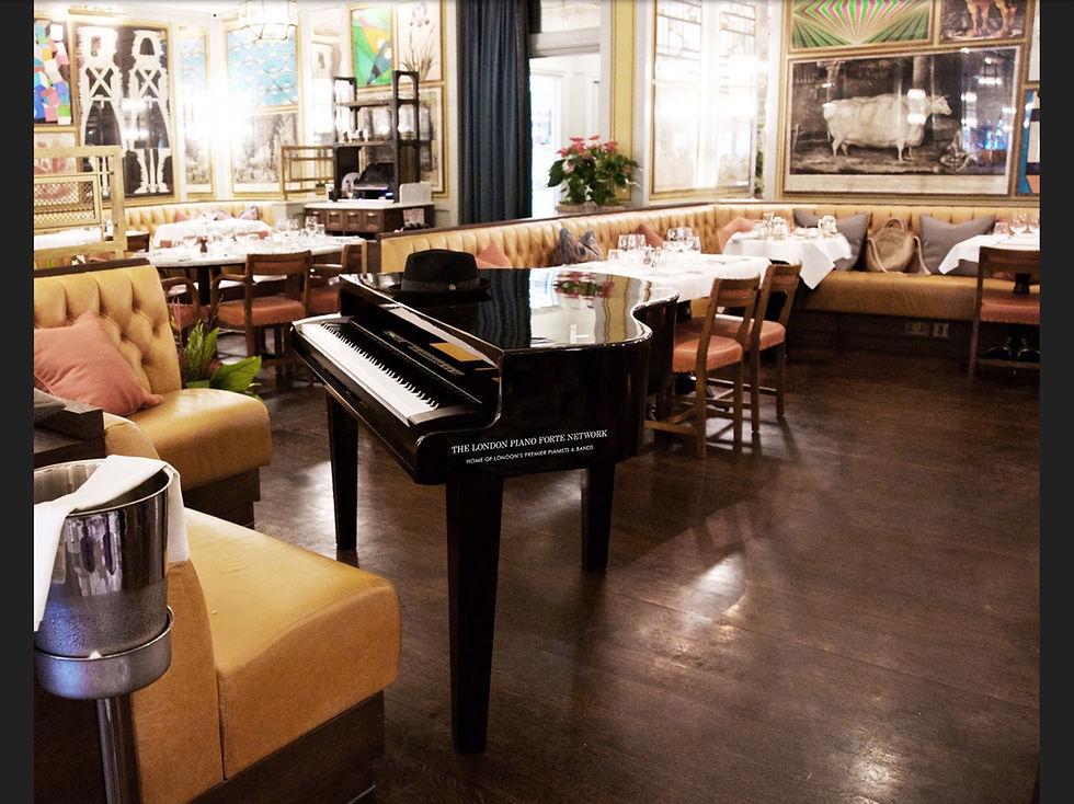 Grand Piano at The Ivy Restaurant