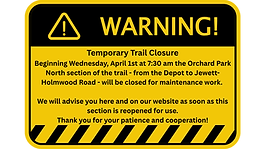 OP North Temporary Trail closure