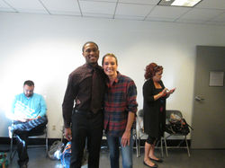 Cory "Sauce" Brown With World Class Actress & Dancer Cat Deeley