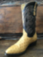 Ostrich Skin Oval Toe Butter