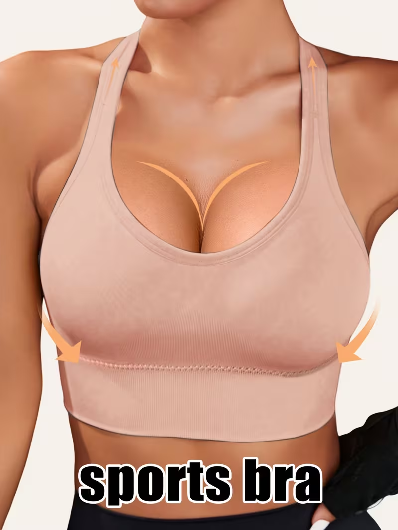 Miniatura: Women'S Sports Bra Without Underwire,with Cross Straps And Padding,for Yoga,Runn