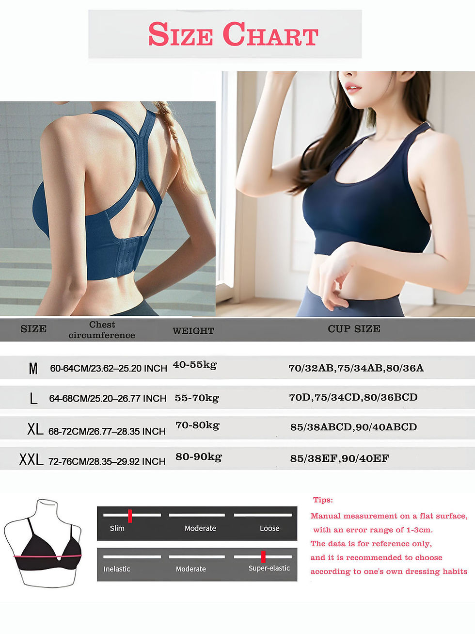 Miniatura: Women'S Sports Bra Without Underwire,with Cross Straps And Padding,for Yoga,Runn