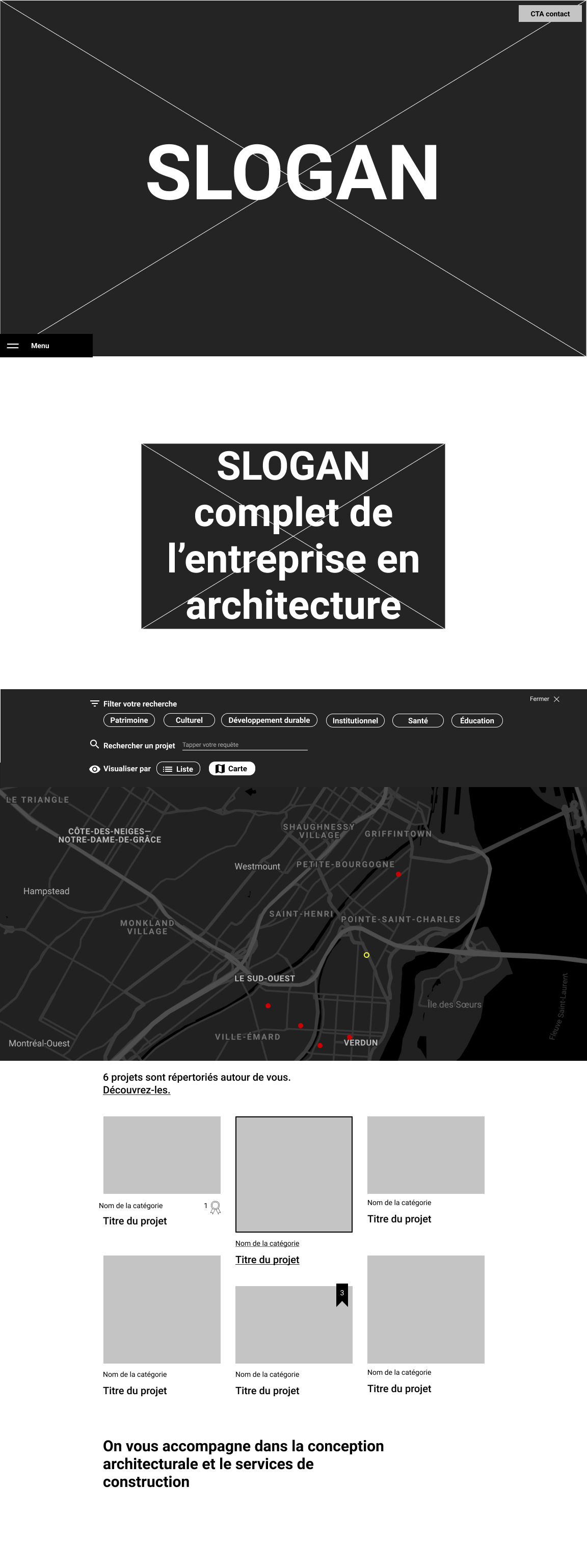 Wireframe projets