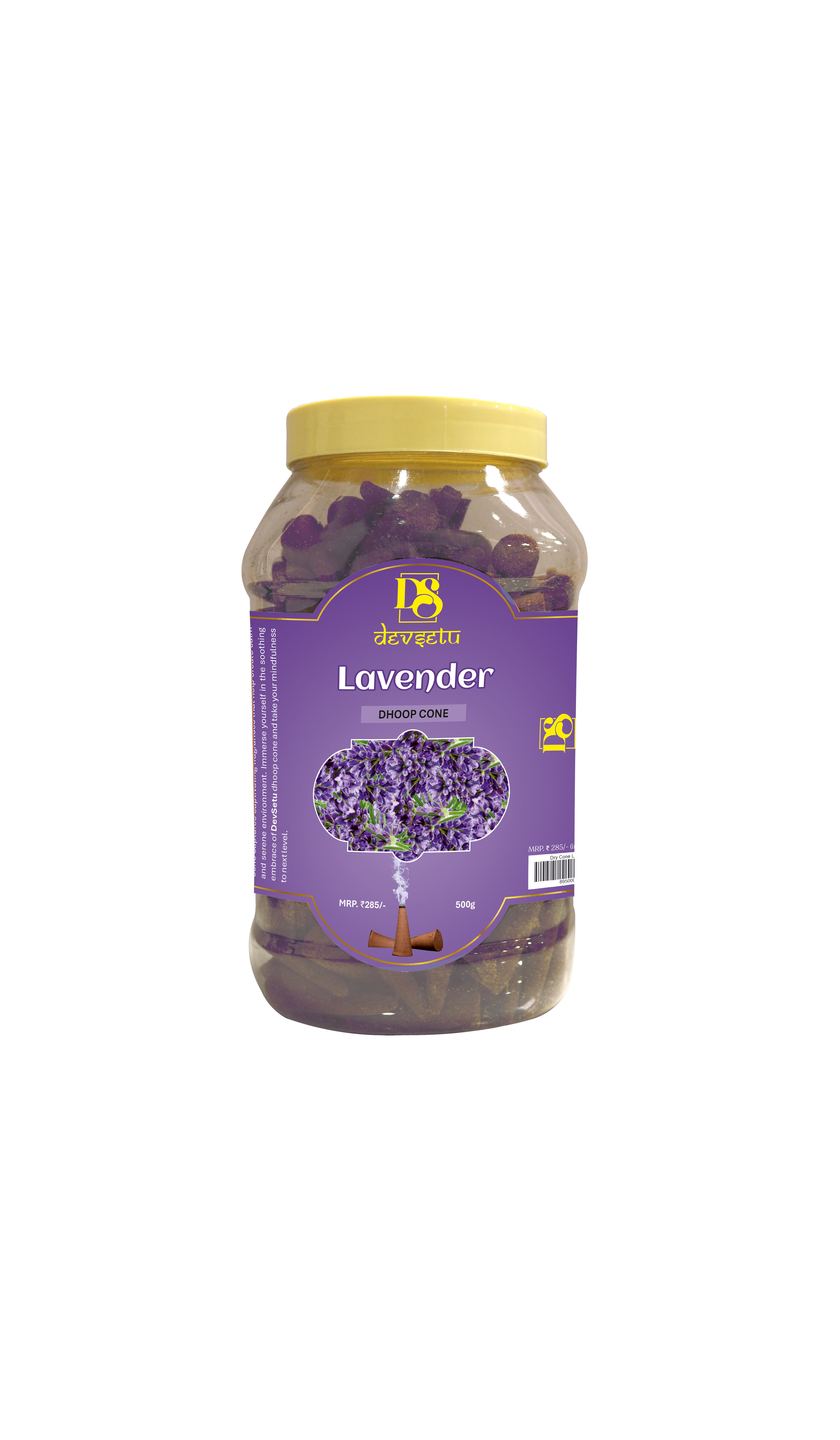 DS Lavender Dhoop Cone 500g