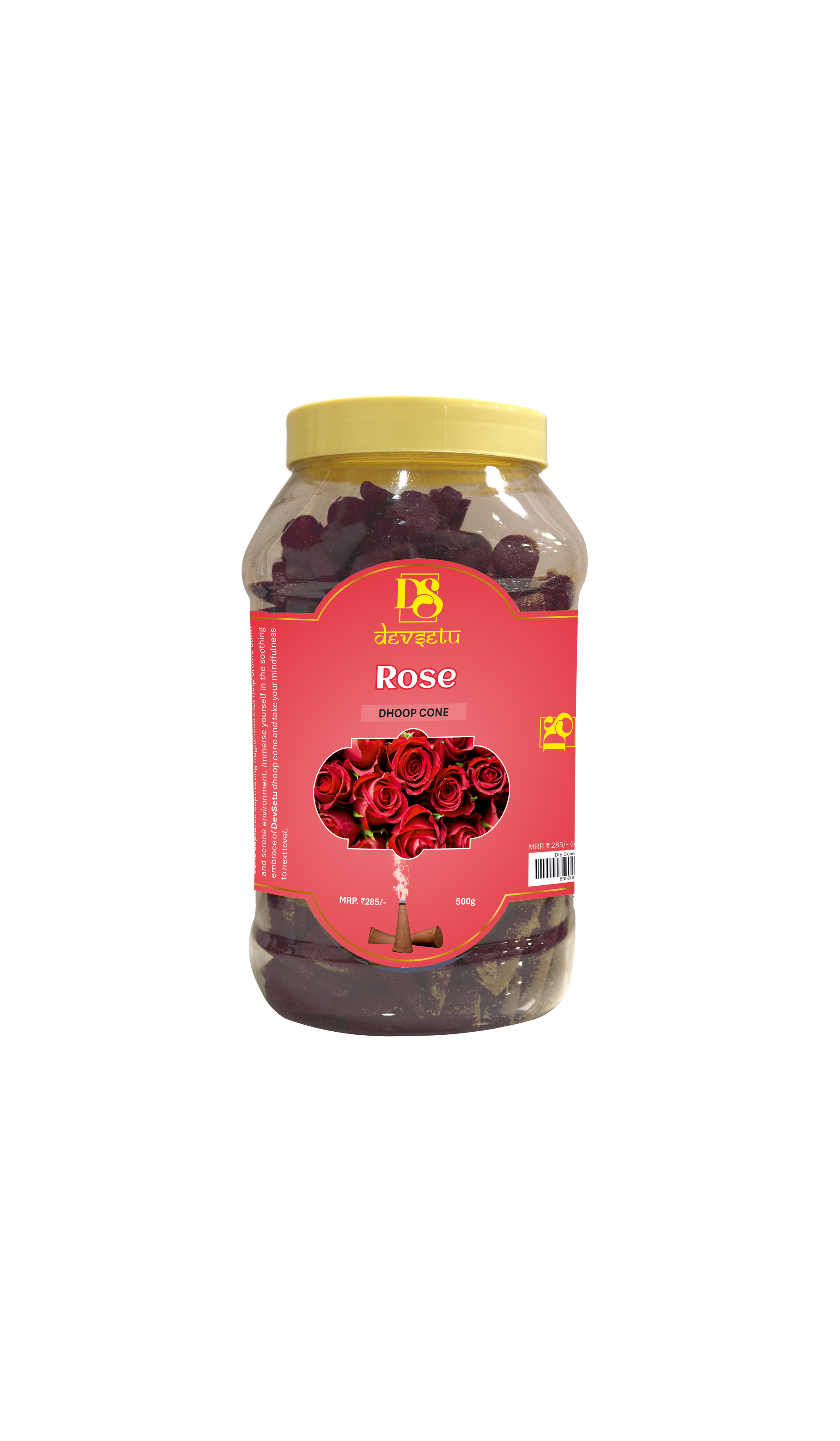 DS Rose Dhoop Cone 500g